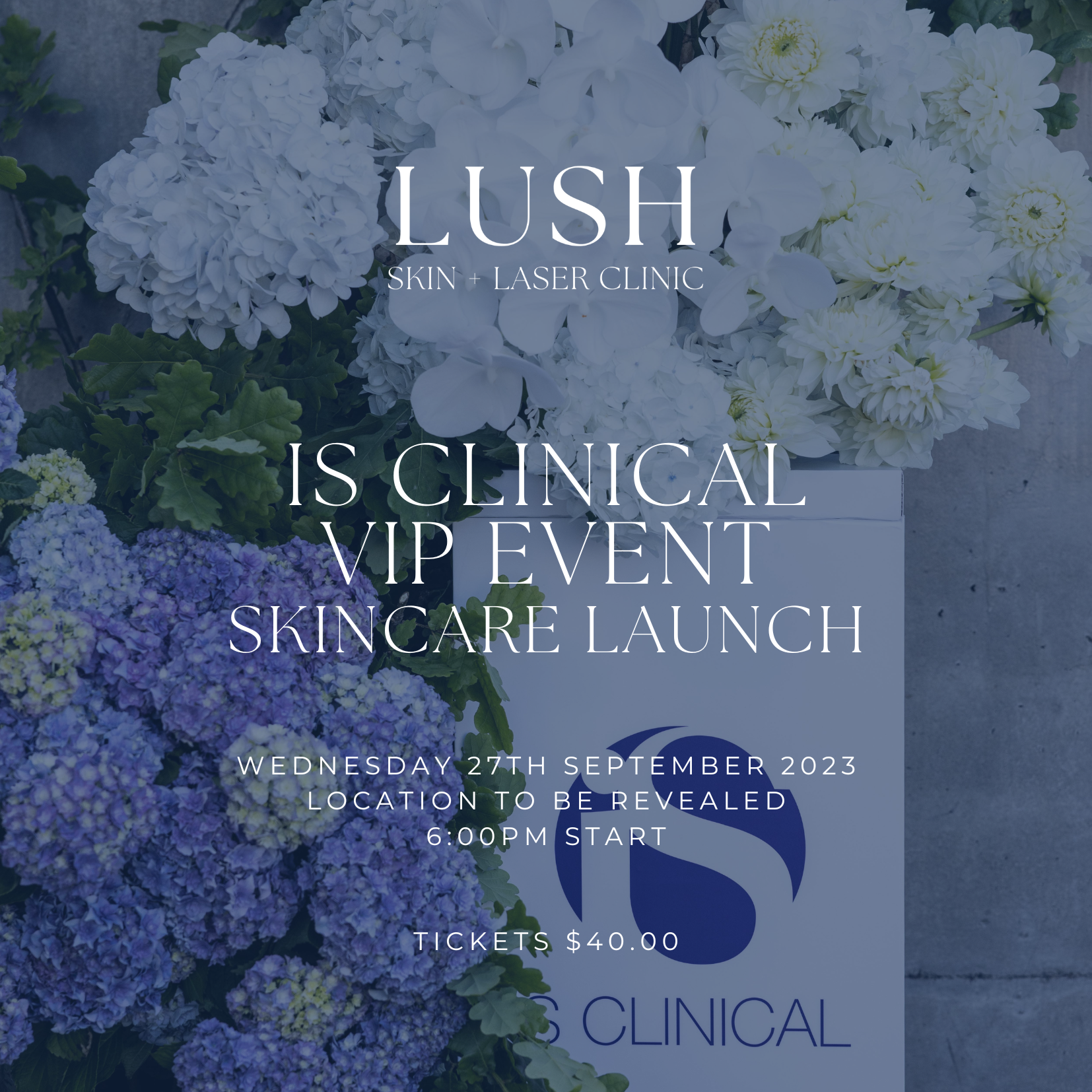 is clinical vip night & skincare launch event ticket sold out